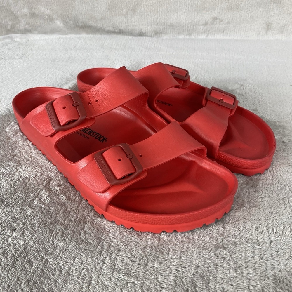 Birkenstock Arizona EVA Sandals Mens US 11 EU 44 Red Slide Water NEW